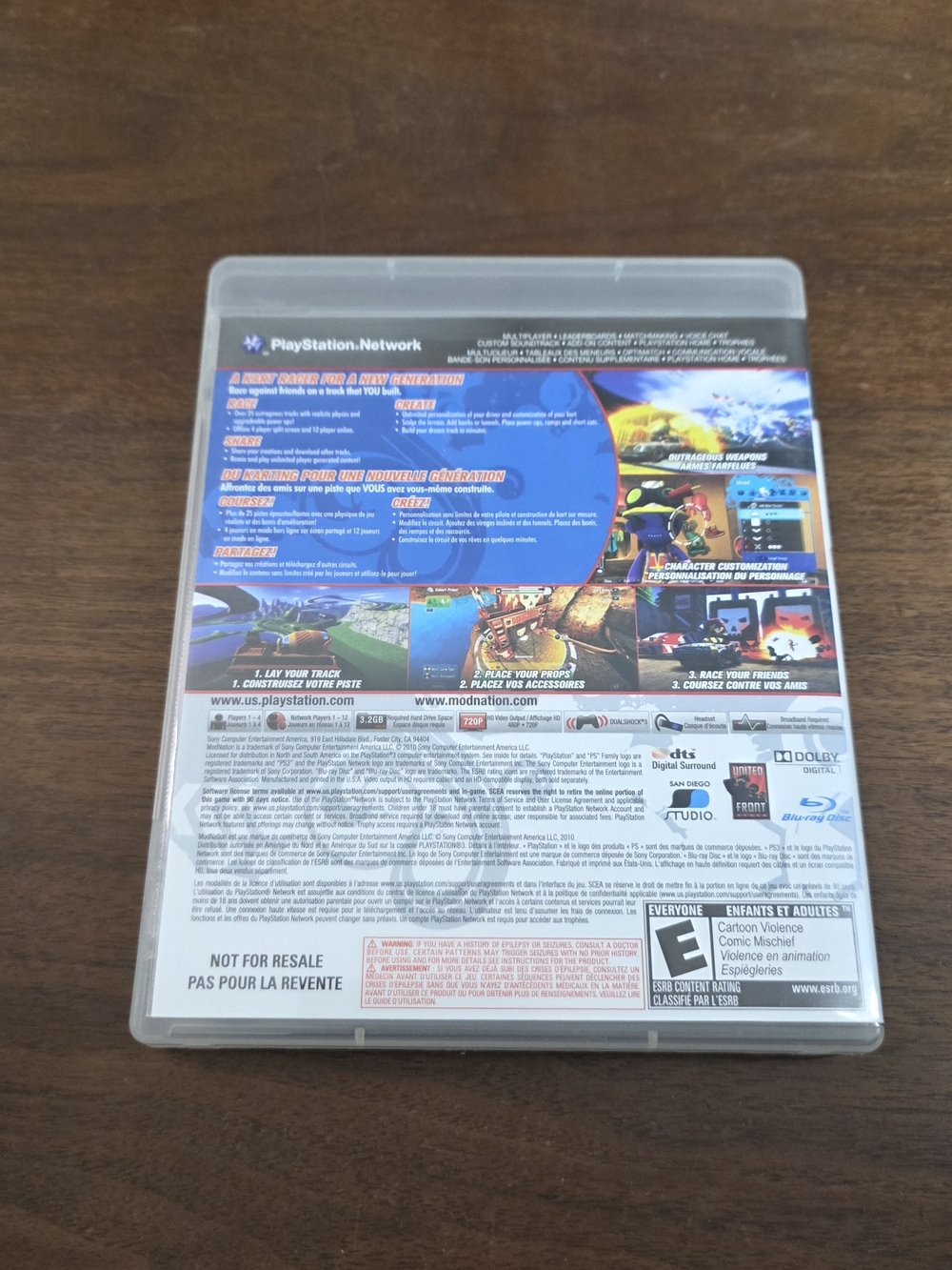 Sony PS3 ModNation Racers Not For Resale Game CIB - Picture 4 of 4